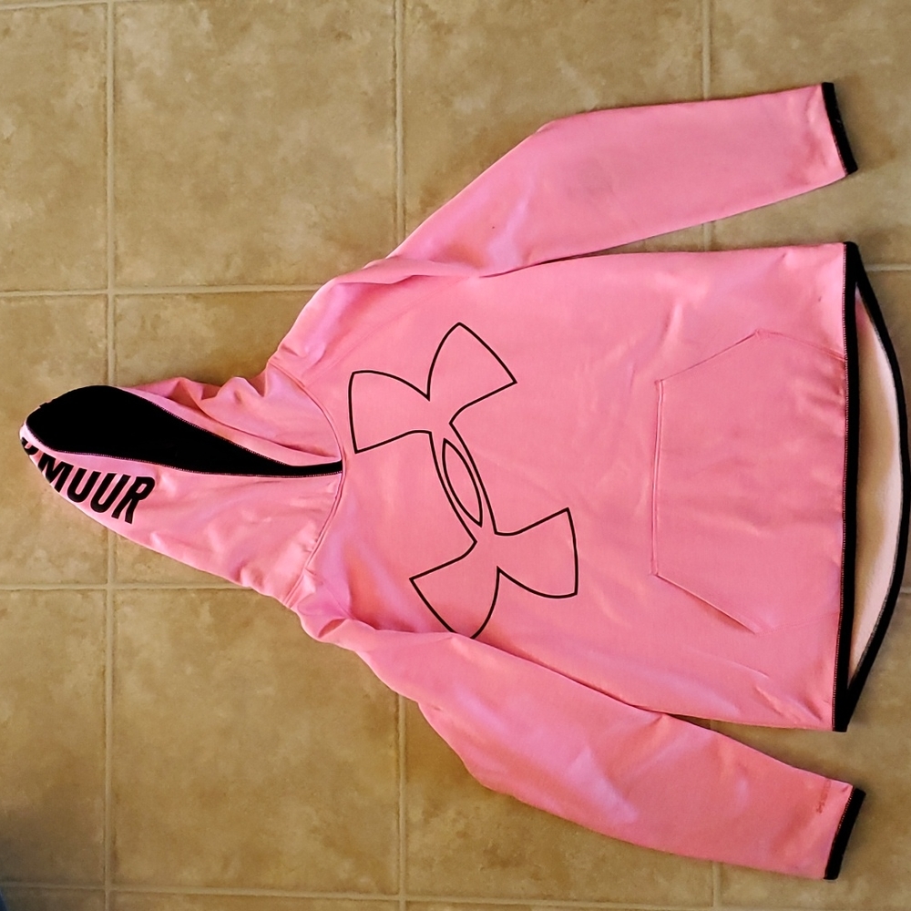 Girls Pink Under Armour Hoodie.